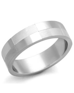 JCE1667 High polished (no plating) Stainless Steel Ring with No Stone